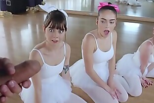 Flexible ballerina teens smashed by a new perv instructor poster